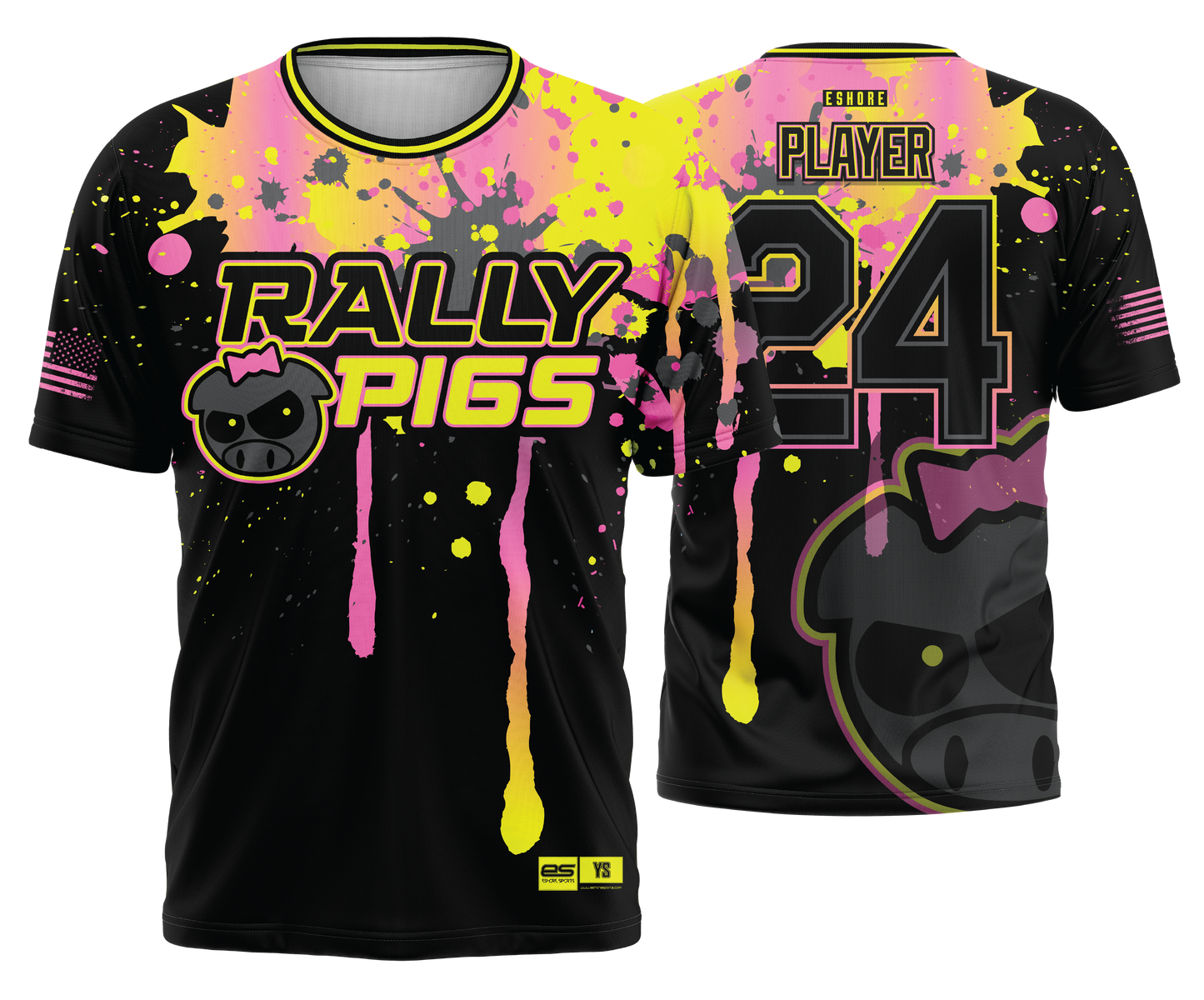 Rally Pigs - 2023 BLACK - FDS | Short Sleeve Jersey