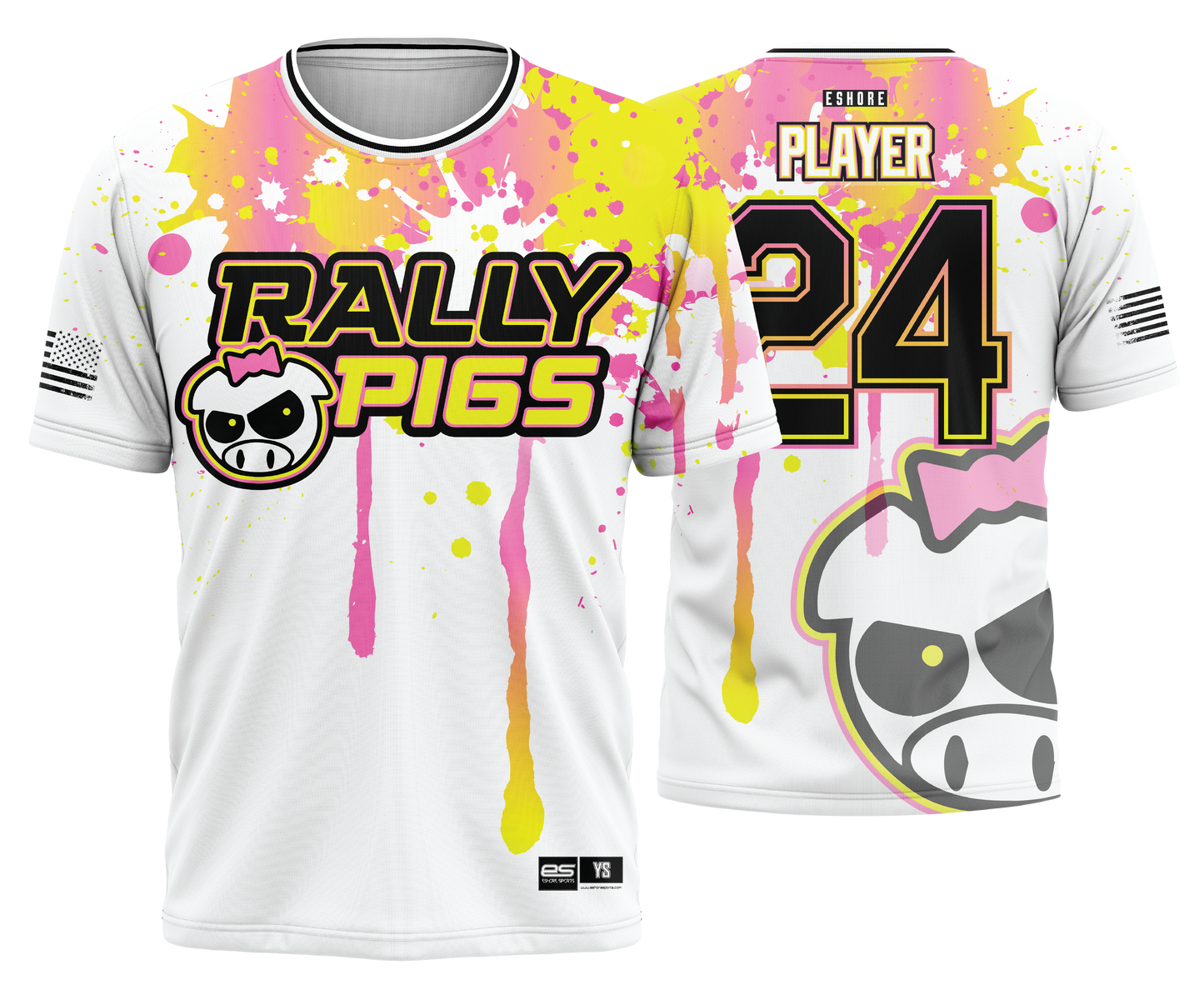 Rally Pigs - 2023 WHITE - FDS | Short Sleeve Jersey