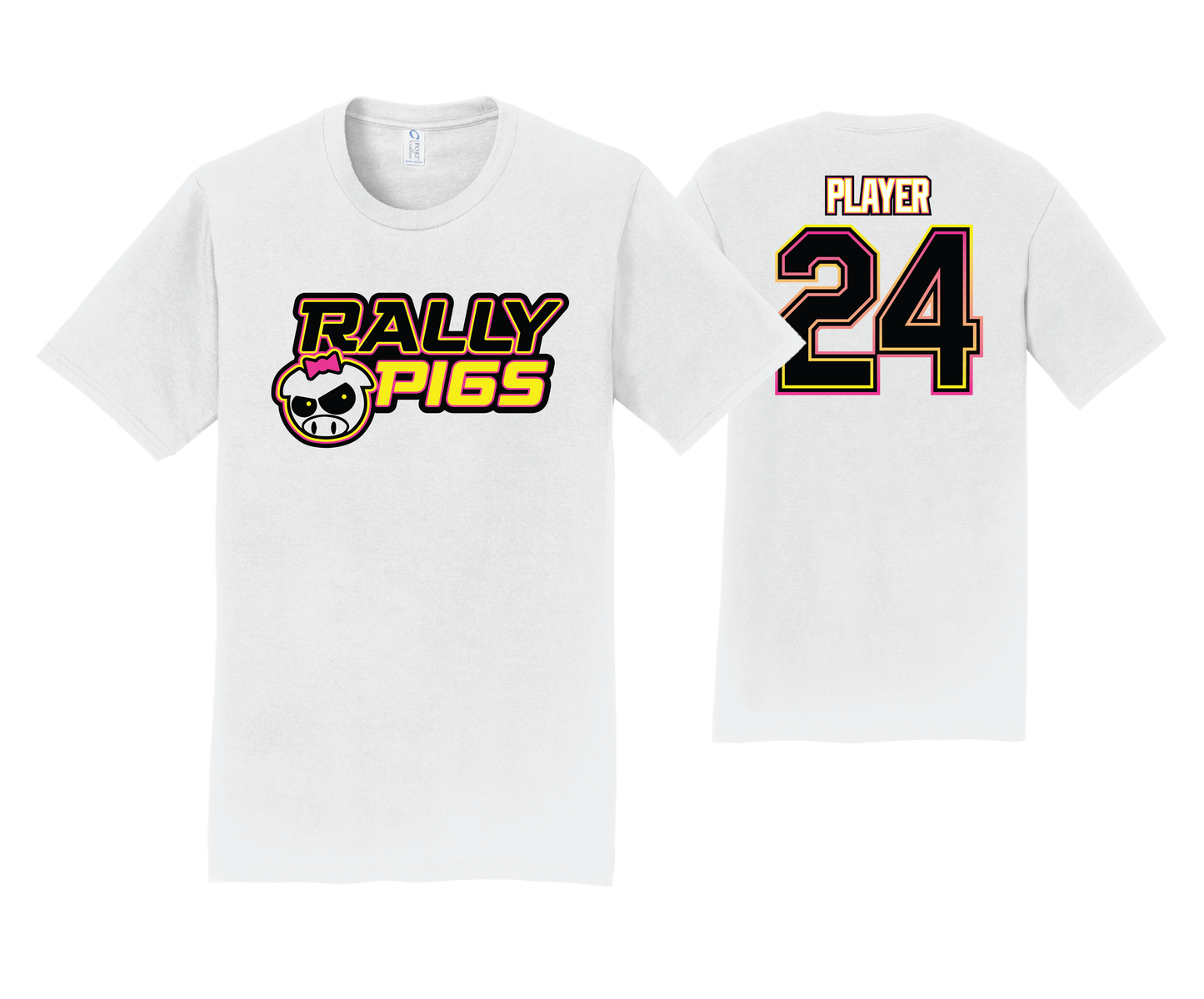 Rally Pigs - DTF | Unisex Short Sleeve Cotton Tee