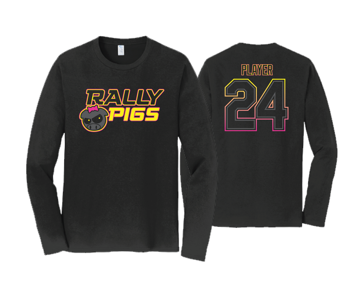 Rally Pigs - DTF | Unisex Long Sleeve Cotton Tee