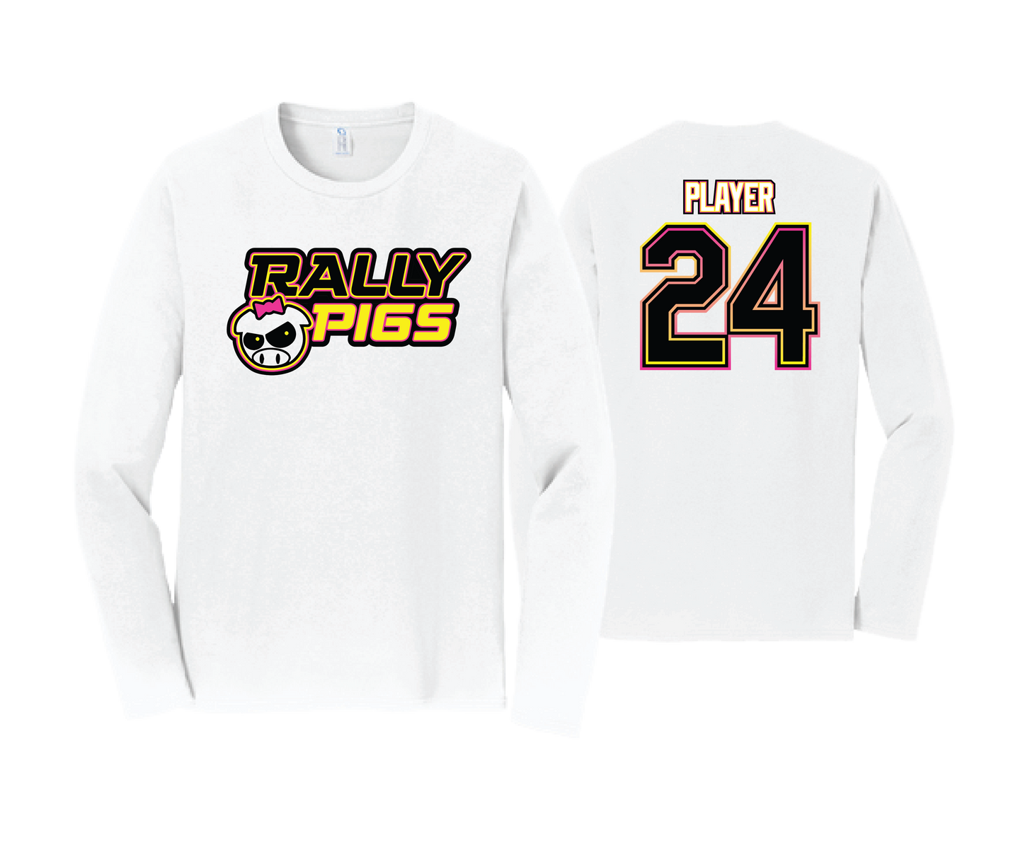 Rally Pigs - DTF | Unisex Long Sleeve Cotton Tee
