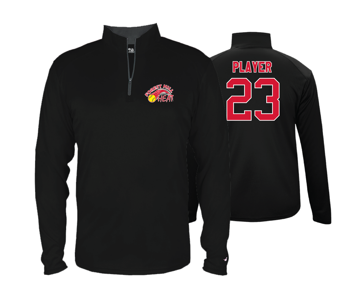 Forest Hill Heat - DTF | Men's Long Sleeve Performance 1/4 Zip