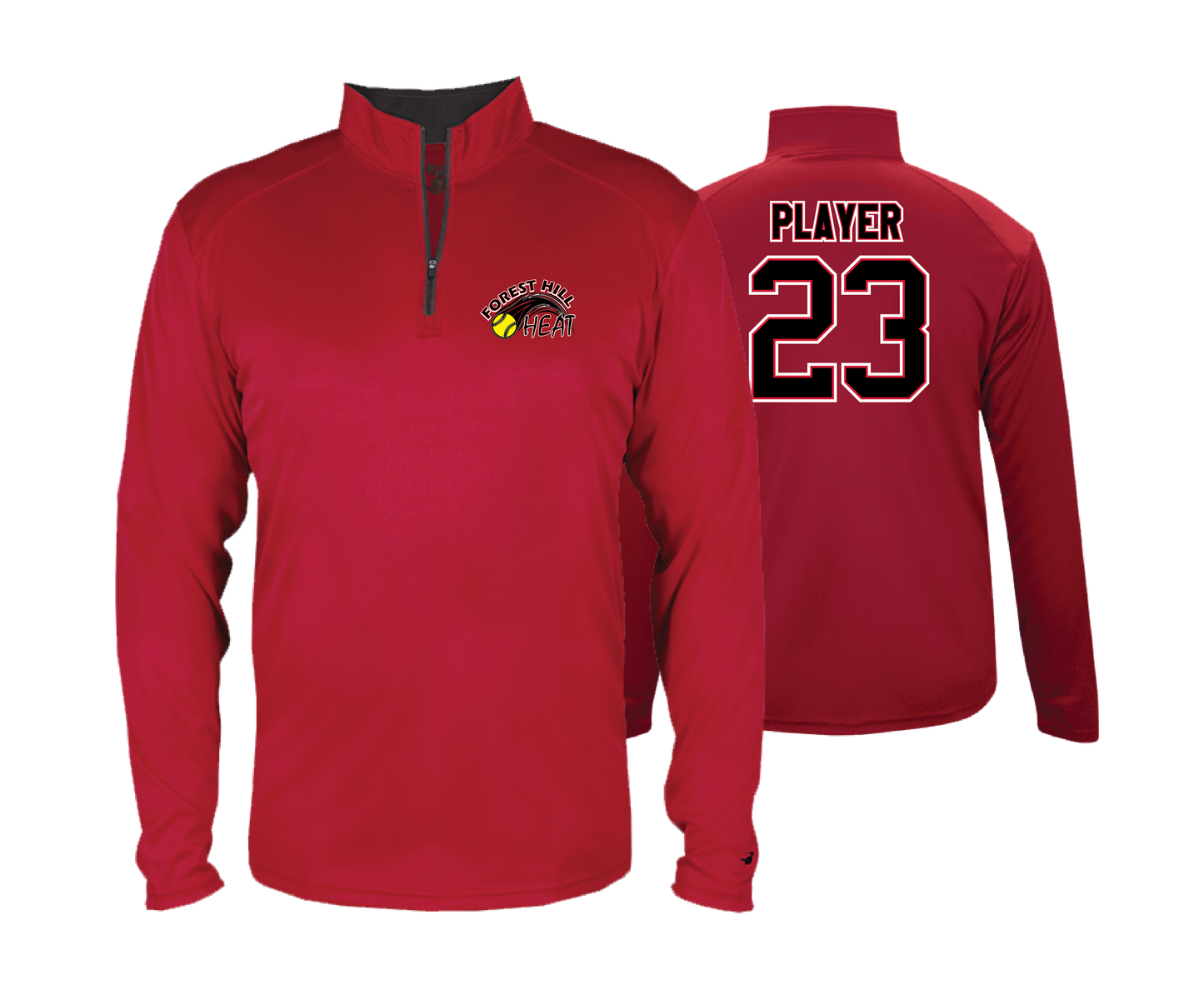 Forest Hill Heat - DTF | Men's Long Sleeve Performance 1/4 Zip