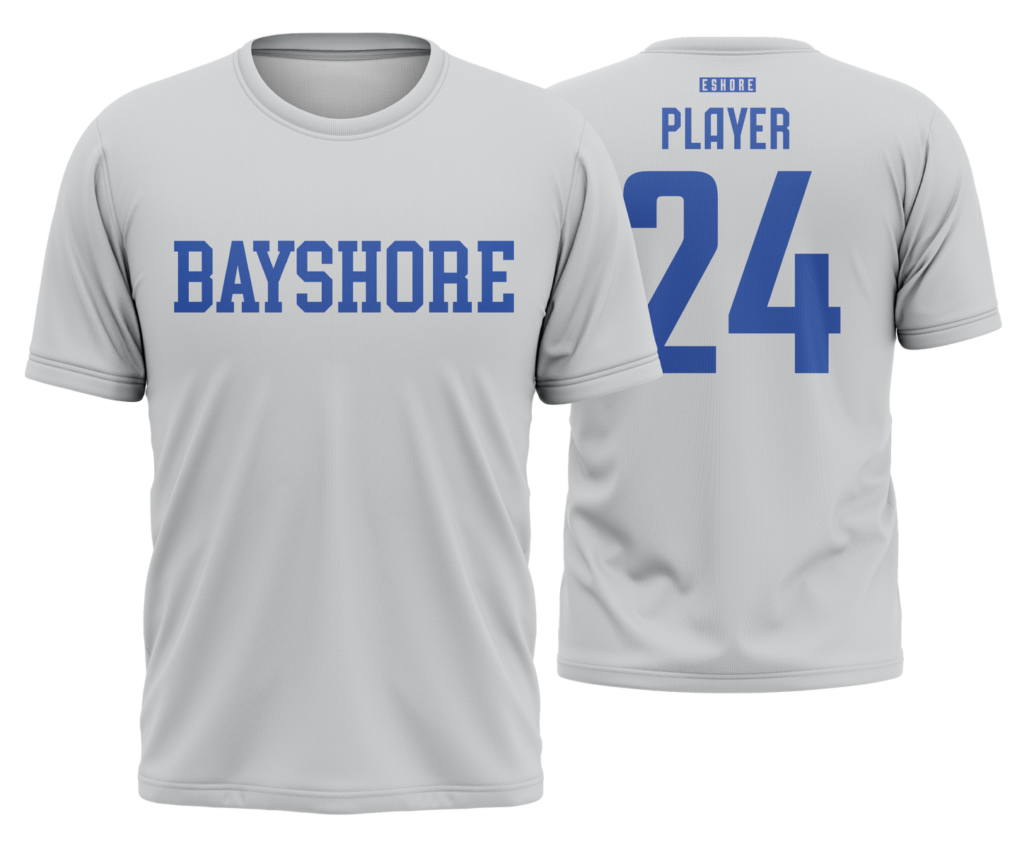 Bayshore Rockets Grey Text Jersey