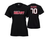 Delaware Heart SS Performance Tees
