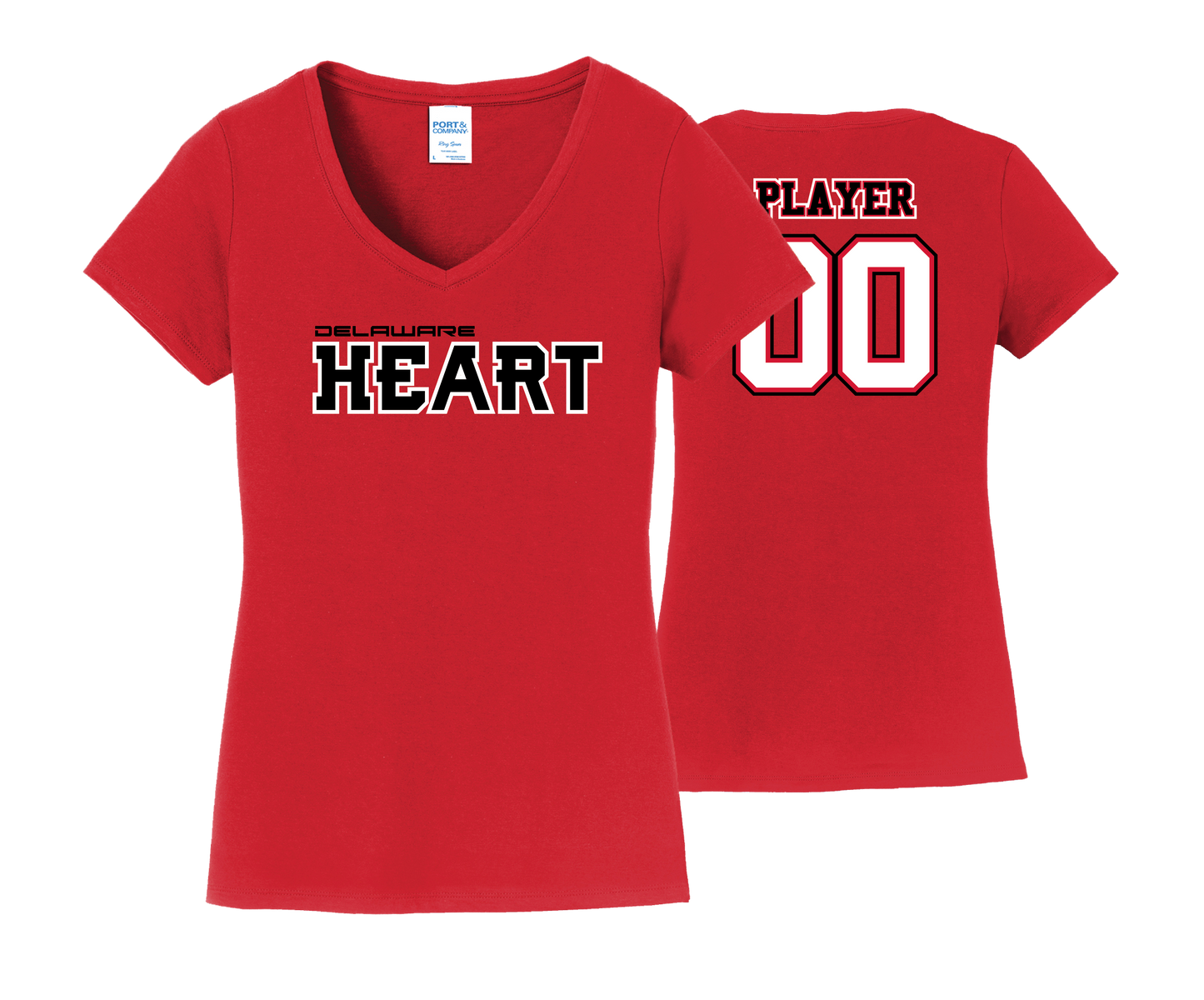 Delaware Heart SS Cotton Tees