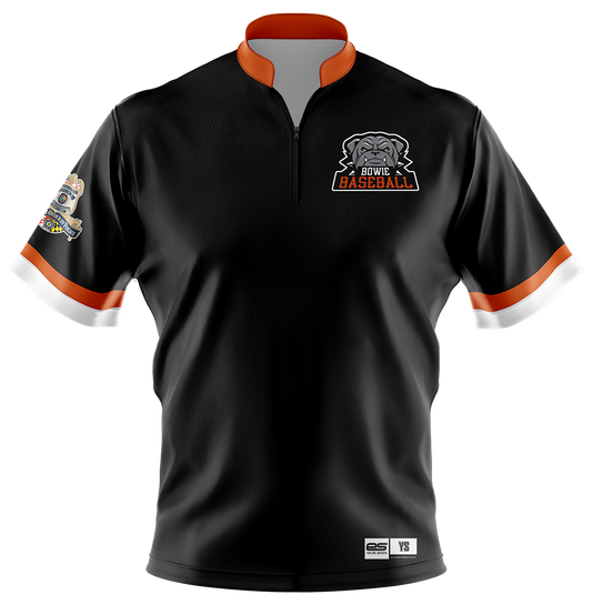 Bowie Bulldogs -  FDS | Unisex Short Sleeve 1/4 Zip Batting Jacket