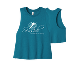 Seaside Dance - DTF | BELLA+CANVAS®  Women's Racerback Cropped Tank