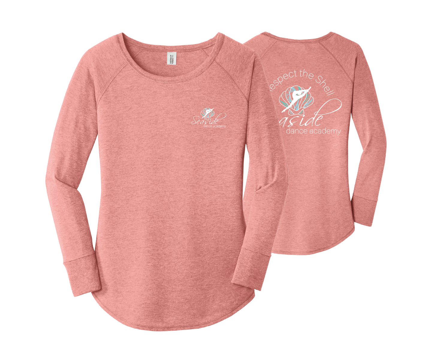 Seaside Dance- Long Sleeve Tunic Tee