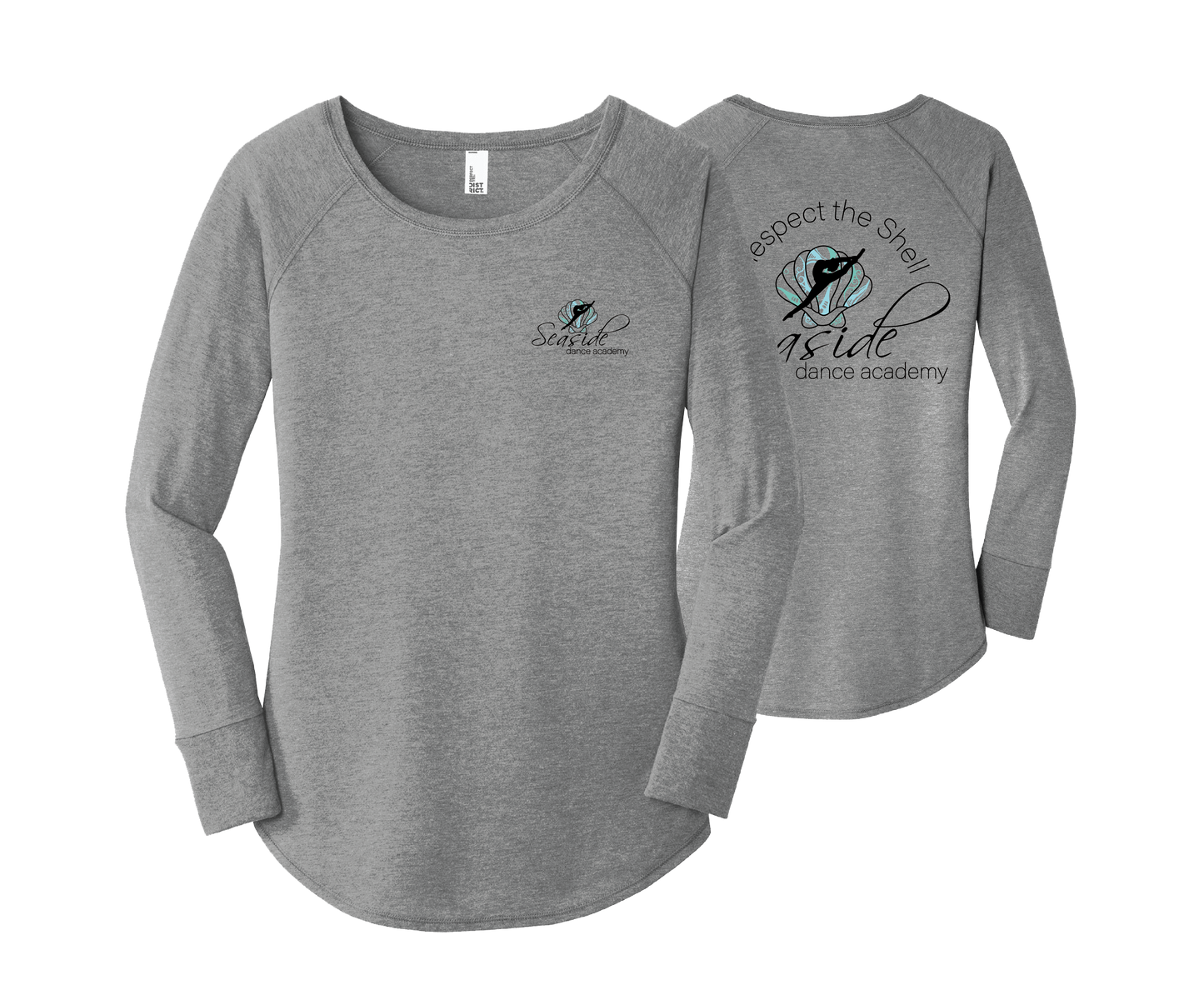 Seaside Dance- Long Sleeve Tunic Tee