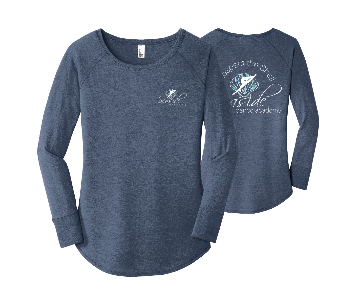 Seaside Dance- Long Sleeve Tunic Tee
