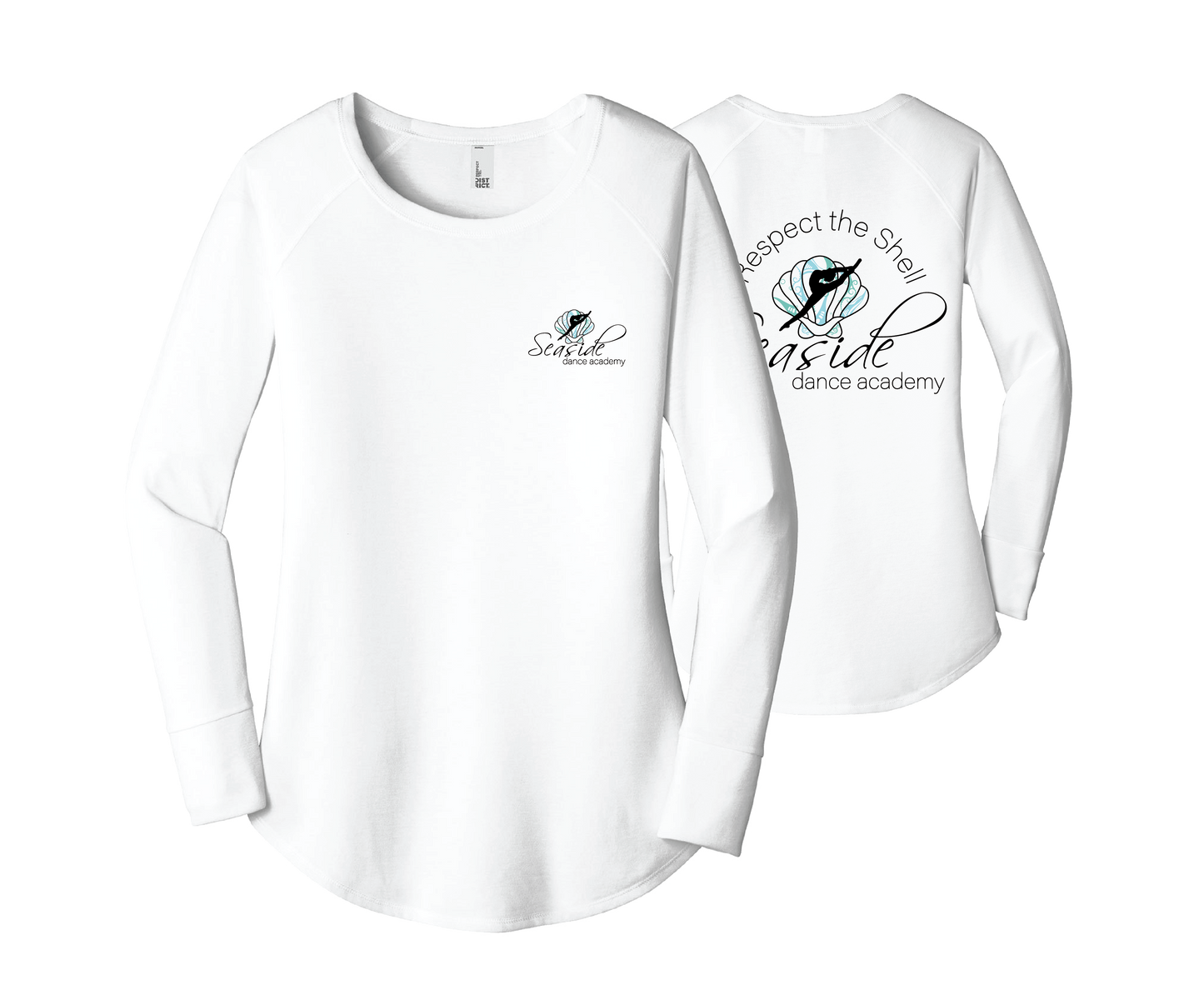 Seaside Dance- Long Sleeve Tunic Tee