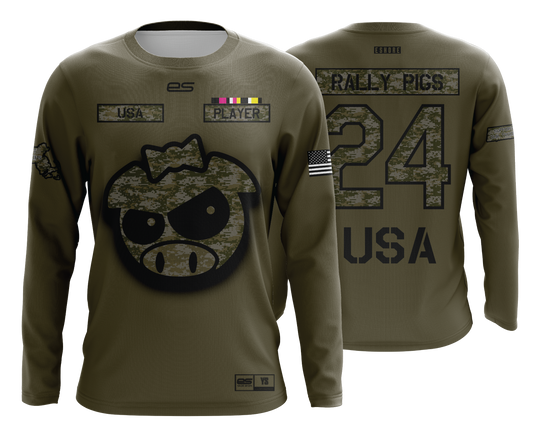 Rally Pigs - MILITARY - FDS | Long Sleeve Jersey