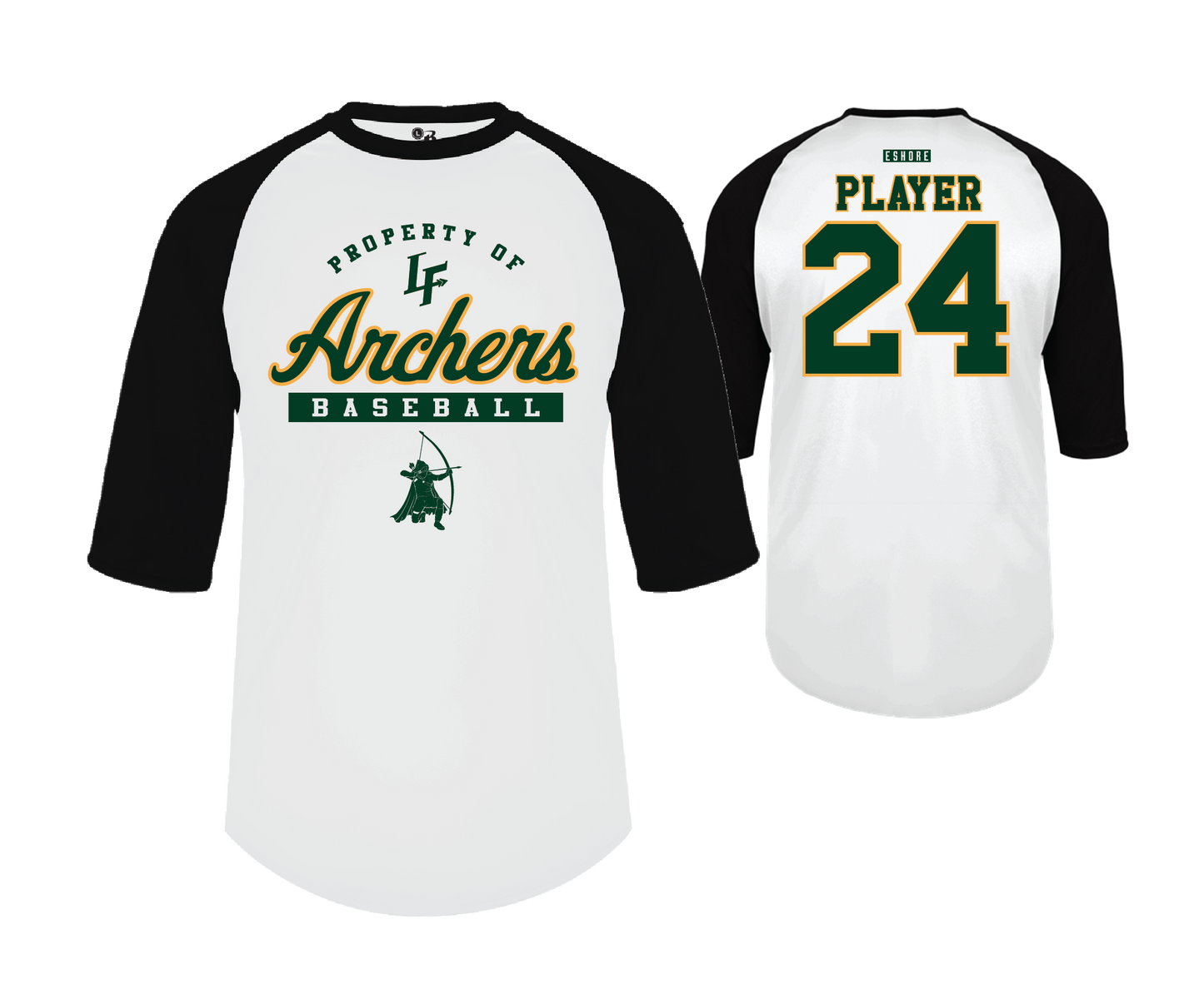 LF Archers - DTF | Unisex Performance Baseball Tee