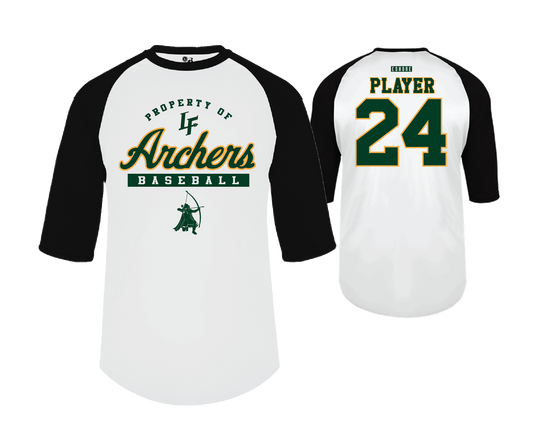 LF Archers - DTF | Unisex Performance Baseball Tee