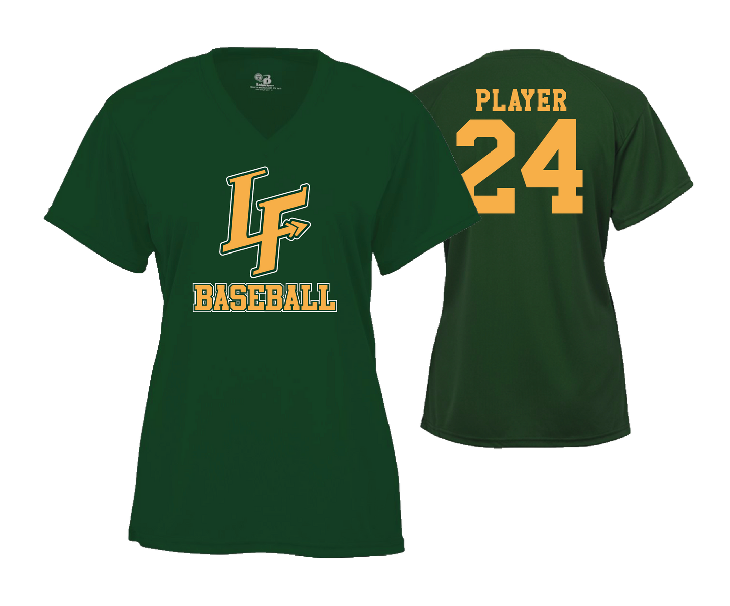 LF Archers - DTF Womens Short Sleeve V-Neck Performance Tee