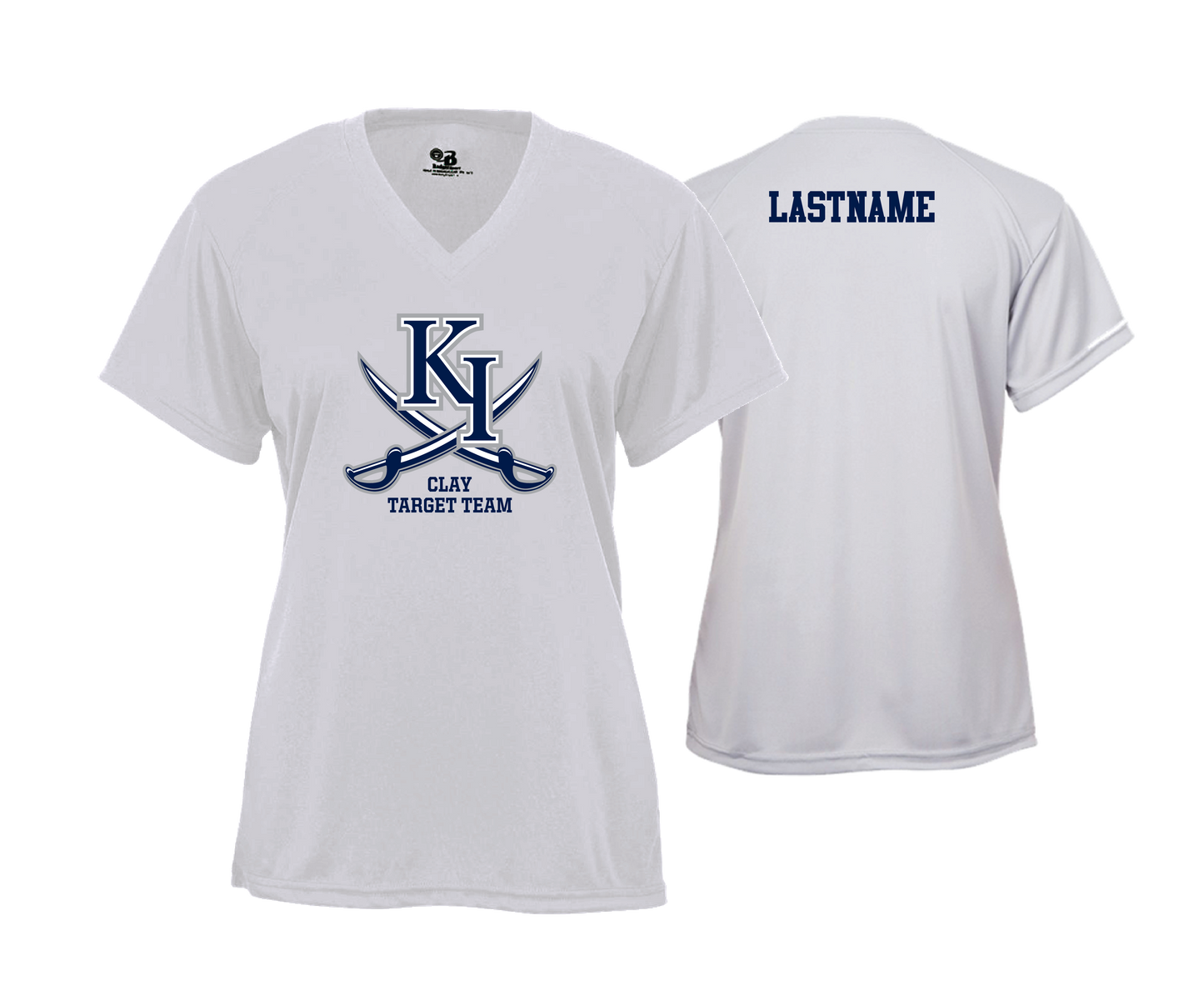 KIHS Clay Target Team - DTF | Women's Short Sleeve V-Neck Performance Tee
