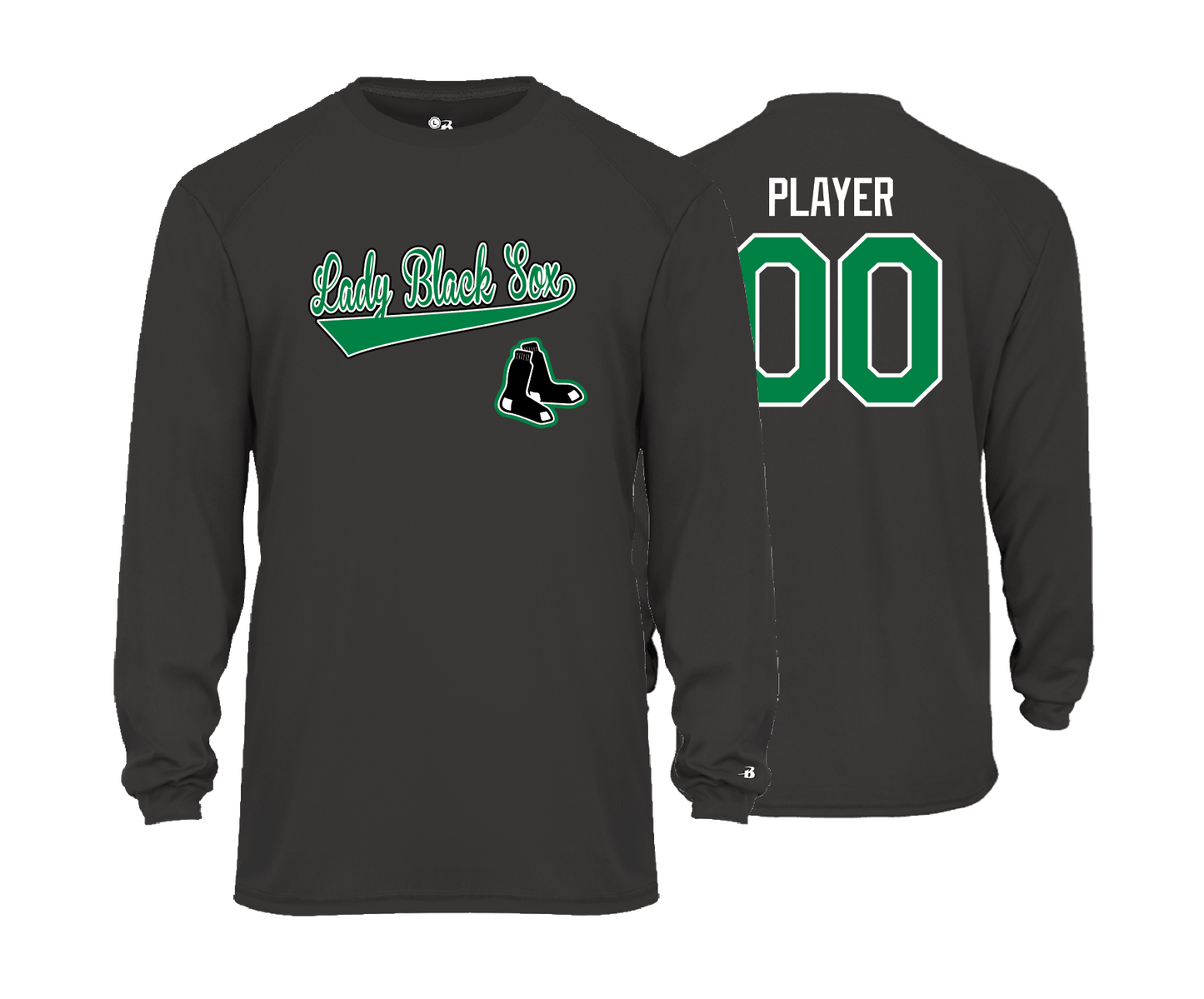 Lady Black Sox - DTF | Unisex Long Sleeve Performance Tee