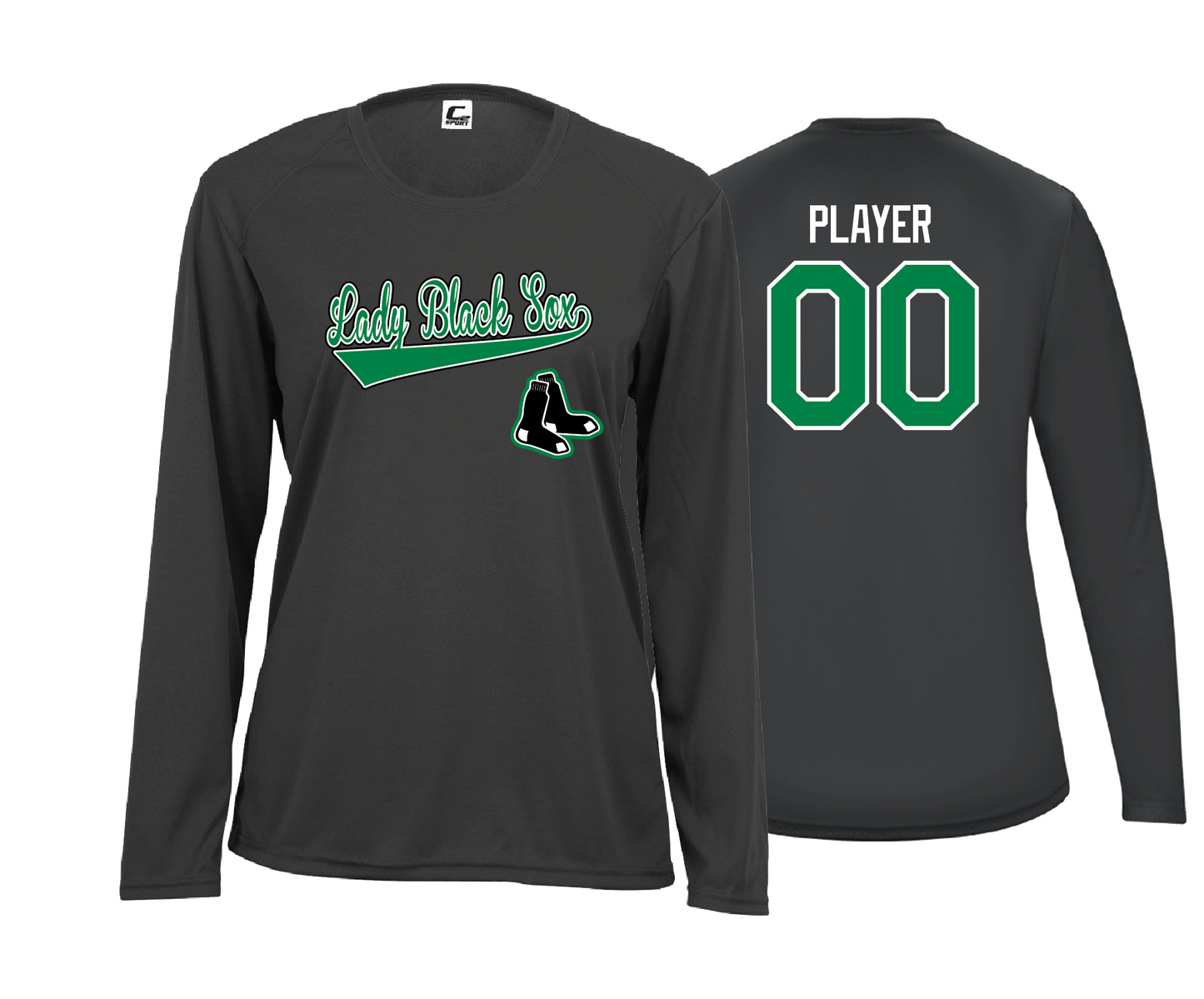 Lady Black Sox - DTF | Women's Long Sleeve Performance Tee