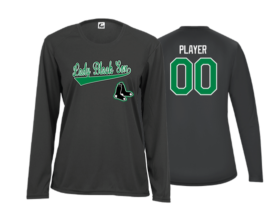 Lady Black Sox - DTF | Women's Long Sleeve Performance Tee