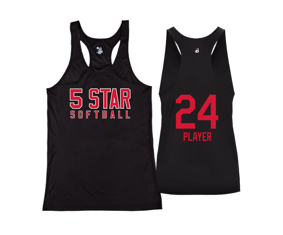 5 Star Softball Racerback Tank