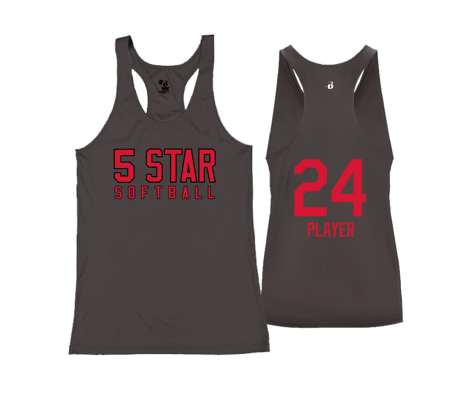 5 Star Softball Racerback Tank