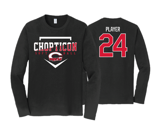 Chopticon Braves Softball - DTF | Unisex Long Sleeve Cotton Tee