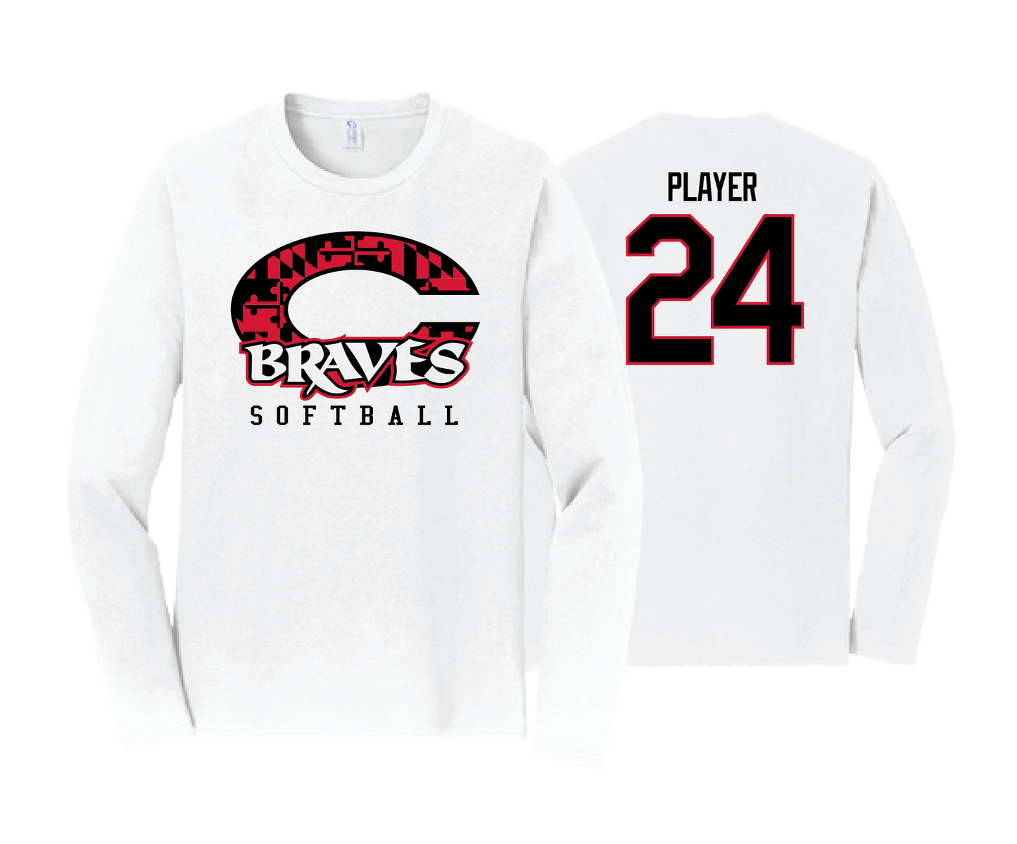 Chopticon Braves Softball - DTF | Unisex Long Sleeve Cotton Tee