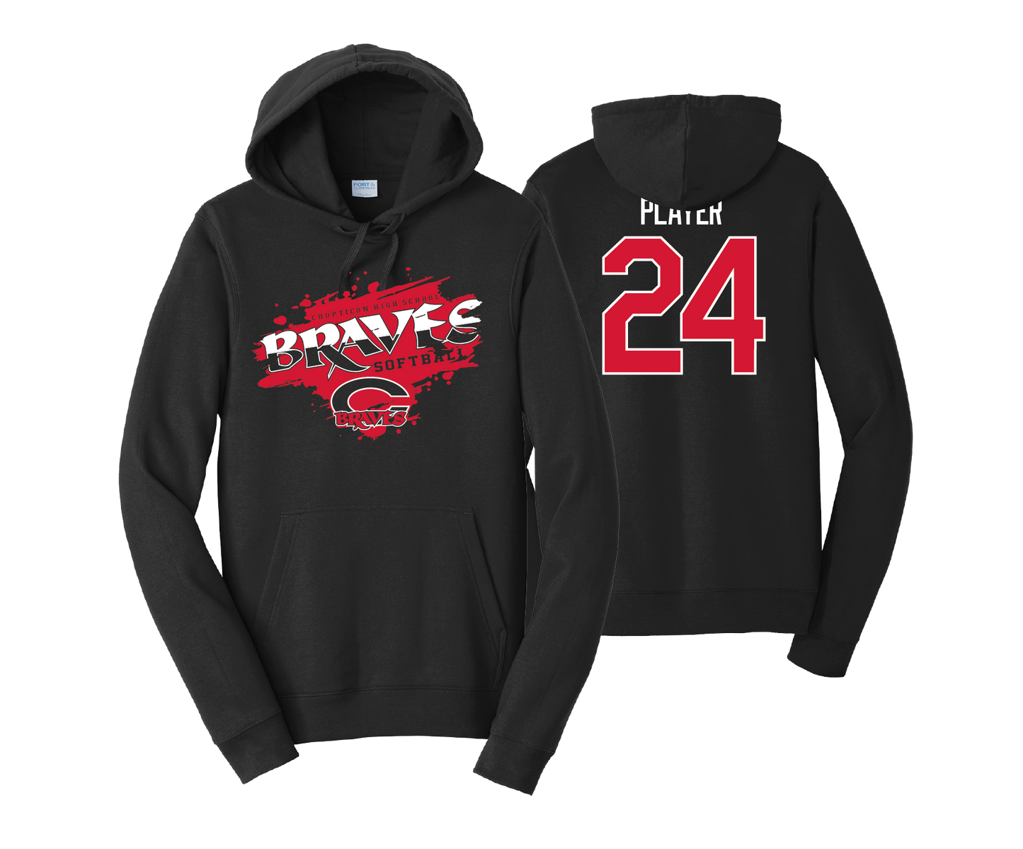 Chopticon Braves Softball - Cotton Hoodie