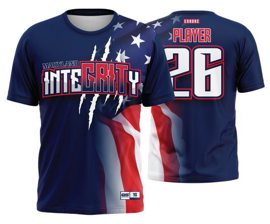 MD Integrity - American Flag Fade - FDS | Unisex Short Sleeve Jersey