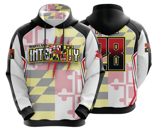 MD Integrity - White Ghosted Flag - FDS | Unisex Hoodie