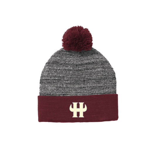 Hereford Bulls - Beanie (Maroon/Heather)